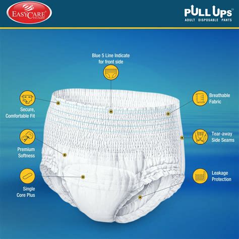 Easycare Pull Ups Adult Disposable Pants Xl 965 X 142 Cm 10 Pcs Pack Of 10 Buy Easycare Pull