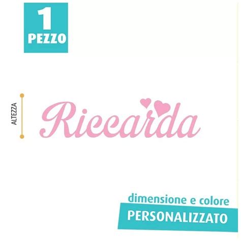 Nome In Feltro Personalizzato Riccarda Idee In Feltro®