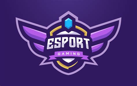 Esports Logo Template For Gaming Team Or Tournament 7681092 Vector Art