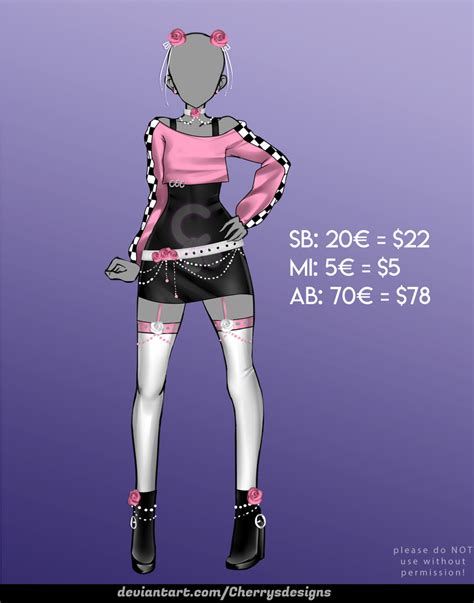 [closed] 24h auction outfit adopt 1107 by cherrysdesigns on