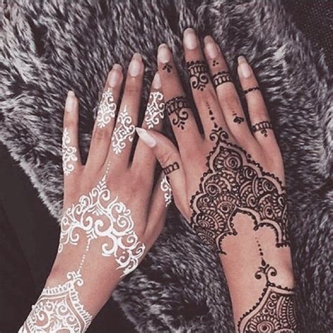 1 Brown 1 White Henna Come Henna Tattoo Designs Tribal Henna Hand Henna