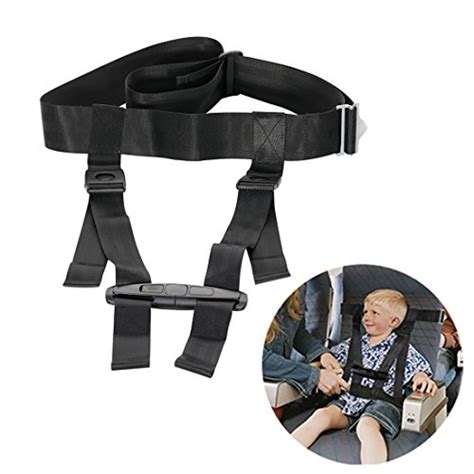 Xpeciall Child Airplane Travel Safety Harness Clip Strap System Black