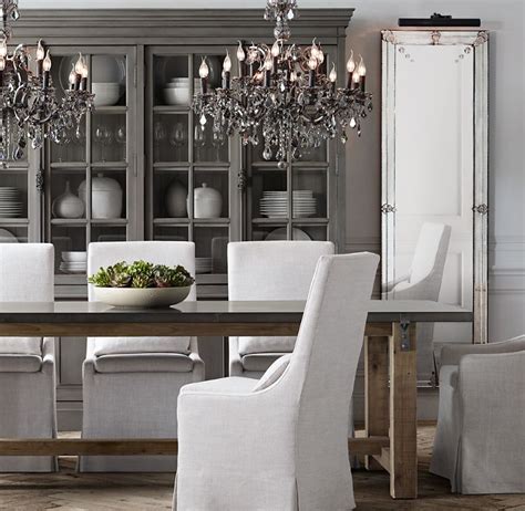 Reclaimed Wood & Zinc-Top Rectangular Dining Table ...
