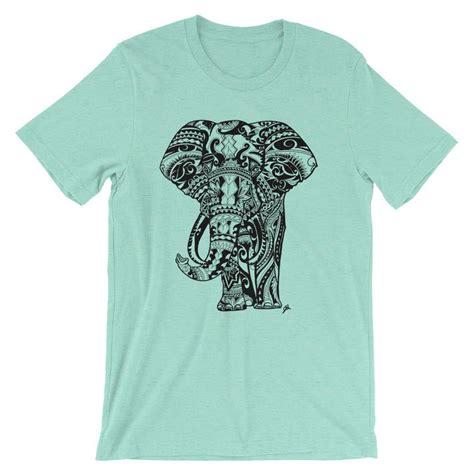 Mandala Elephant Shirttribal Elephant Tshirt Elephant Etsy T