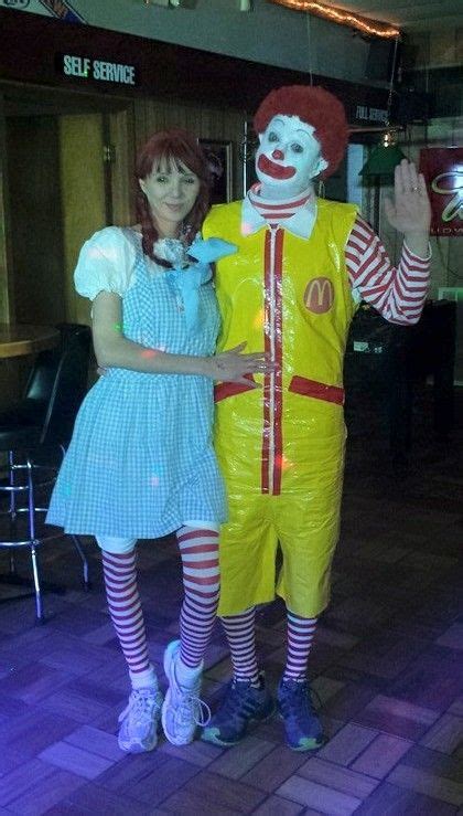 Ronald Mcdonald And Wendy Halloween Cosplay Couple Costume Funny Ronald