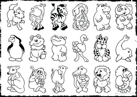 Jungle Animals Coloring Pages Preschool At Getcolorings