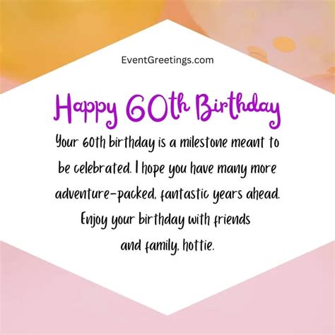 55 Happy 60th Birthday Wishes And Quotes For Special People