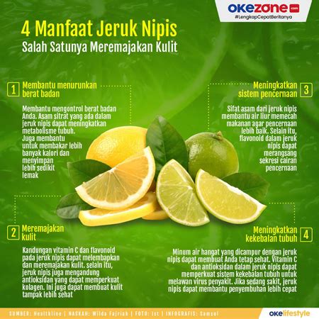 Manfaat Jeruk Nipis Foto Okezone Infografis