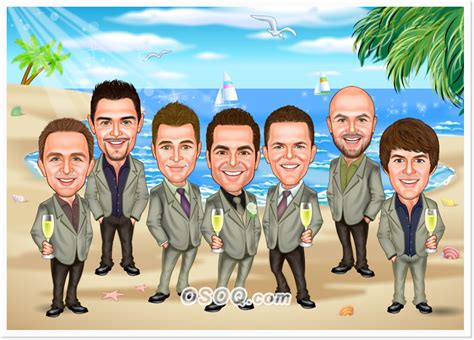 Wedding Party Caricatures