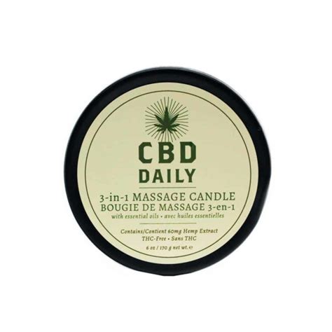 Cbd Daily Massage Candle 6 Oz Cbd Mint Scent Shop Earthly Body