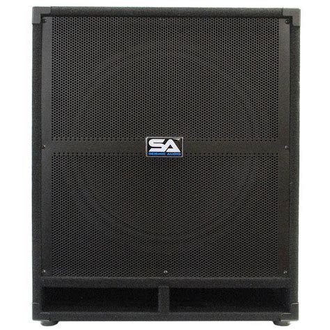 18 Inch Powered Subwoofer Bass Cabinet 500 Watts Rms Powered 18
