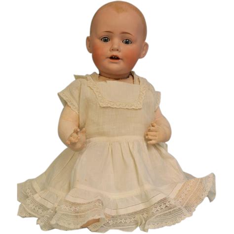 Antique 17 Inch Jdk Kestner Solid Dome Baby Jean Character Doll German
