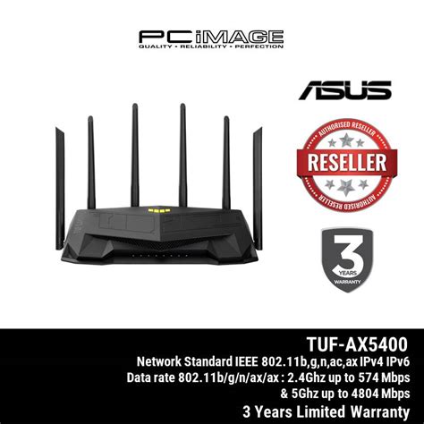 Asus Tuf Gaming Ax5400 Dual Band Wifi 6 80211ax Gaming Router Pc Image