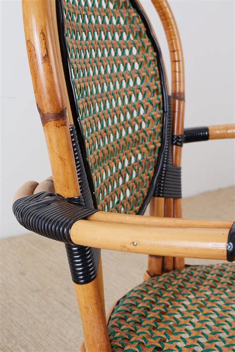 Upholstered bistro chair at alibaba.com. Pair of French Maison Gatti Rattan Cafe Bistro Chairs at ...