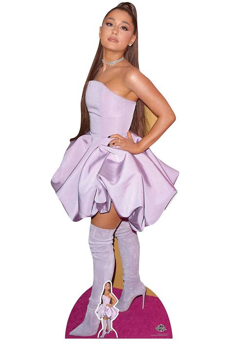 Ariana Grande Purple Abito Lifesize Cartone Cutout Standee Fruugo It