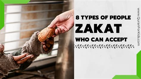 Eight Types of People who can accept Zakat - Quran For kids