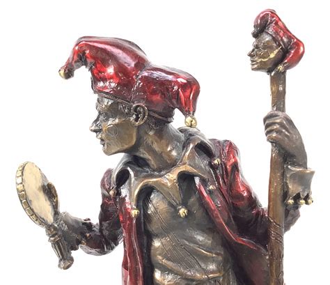 Lot Cold Painted Bronze 610 Jester “reflection“