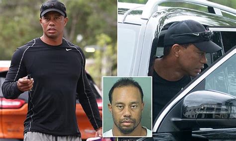 Tiger Woods Spotted For First Time Since Arrest Daily Mail Online