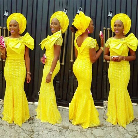 African Yellow Bowknot Long Prom Dress 2017 Mermaid Africa Women Long