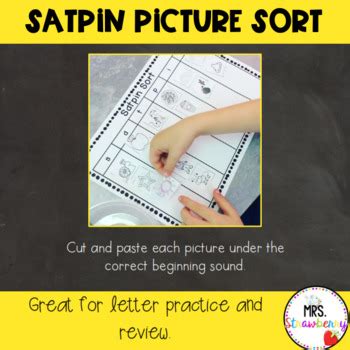 Below are 3 workbooks which get progressively more advanced. SATPIN Picture Sort Activity by Mrs Strawberry | TpT
