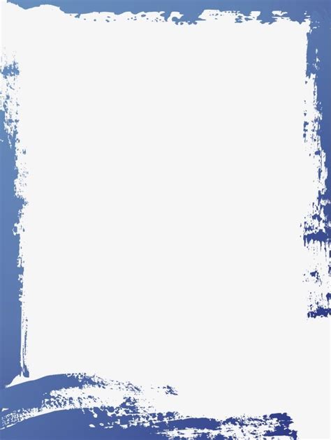 Simple Blue Watercolor Frame Text Background Watercolor Border