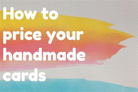 You will have total control of the product, and you will be receiving the entire profits. Price Your Handmade Cards with This Simple Formula