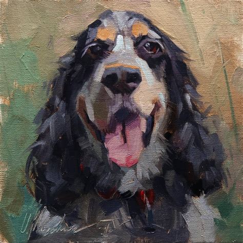 Custom Pet Portrait Custom Dog Oil Painting Animal Painting Etsy