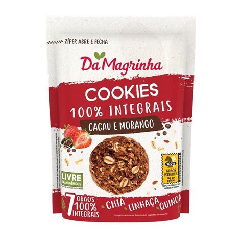 Cookies Da Magrinha Integral Cacau E Morango