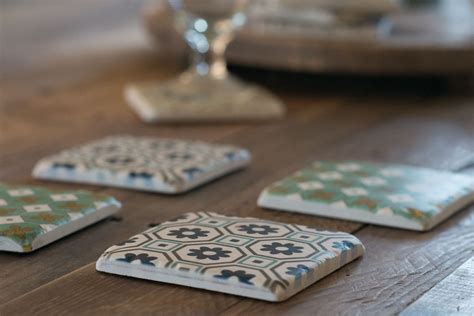 Blue Stone Coasters Set Of 4 Casa Bella Furniture Uk