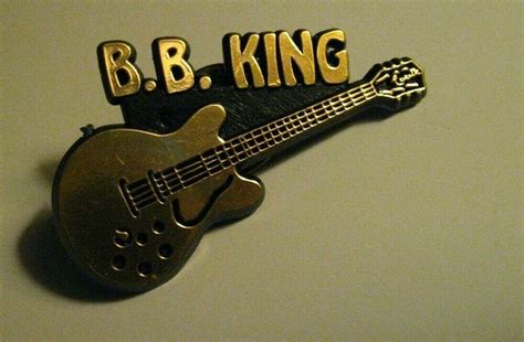 Bb King Lapel Pin Vintage Guitar Blues Rock And Roll Music Concert Badge Pin Concert Badge