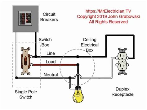 Wiring A Light Switch And Outlet On Same Circuit Diagram Wiring