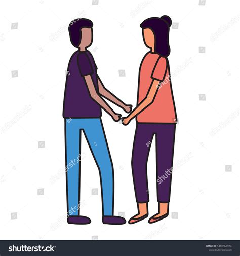 Man And Woman Holding Hands Activities Outdoors Royalty Free Stock