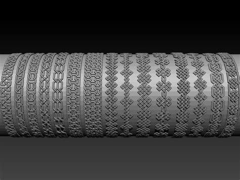 46 Celtic Trim Brushes And Alphas Flippednormals