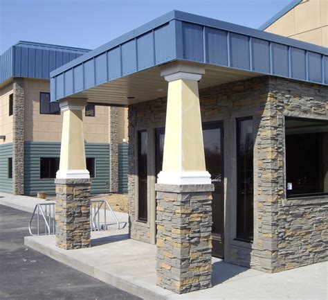 Siding Options For Metal Buildings Metal Buildings Stone Siding