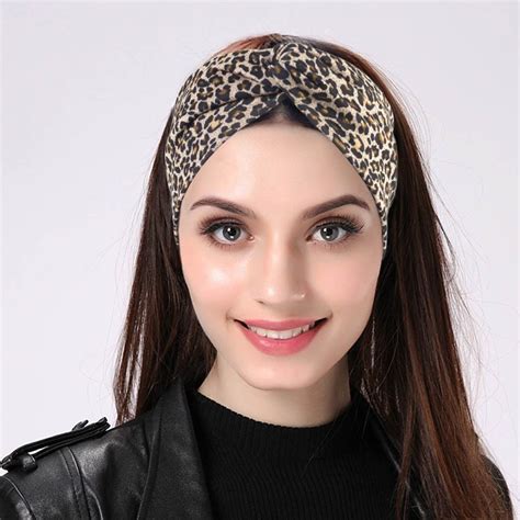 Geebro Womens Plain Turban Headbands Twist Elastic Stretch Hairbands