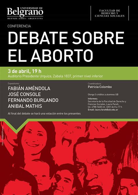 Derecho Debate Sobre El Aborto Universidad De Belgrano