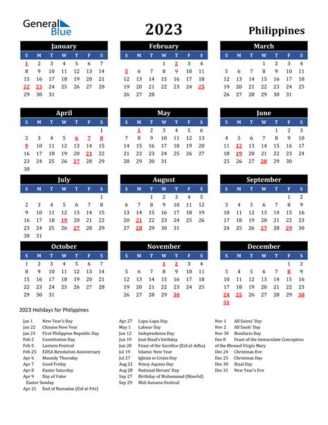 Printable Calendar For 2023 With Holidays Time And Date Calendar 2023