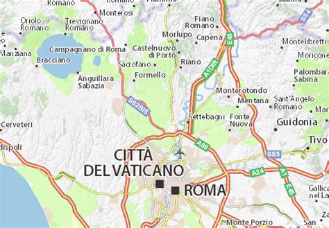 Kaart Michelin Valle Muricana Plattegrond Valle Muricana Viamichelin