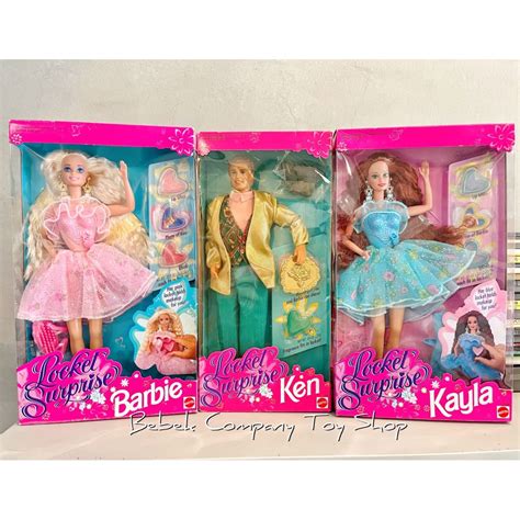1993 mattel locket surprise barbie ken kayla 古董玩具 芭比娃娃 古董娃娃 興趣及遊戲 玩具與遊戲在旋轉拍賣