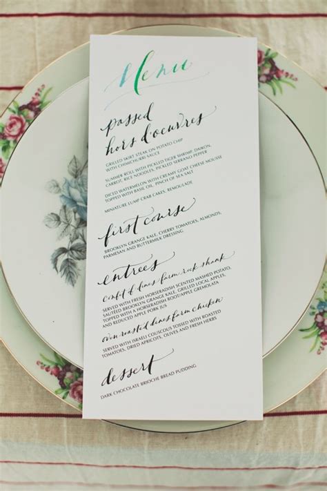 Maybe you would like to learn more about one of these? Entice Your Guests with These Lovely Wedding Menu ...