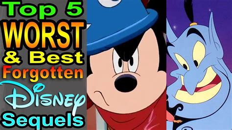 Top 5 Worst And Best Forgotten Disney Sequels Animated Youtube