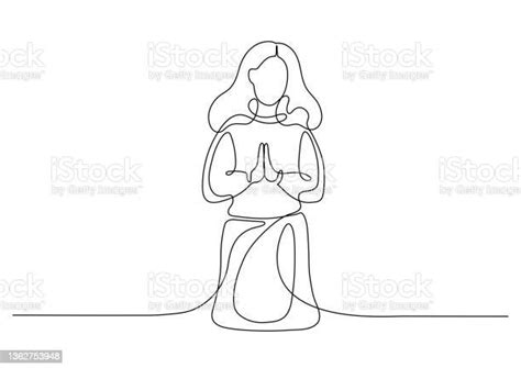 Praying Woman Stock Illustration Download Image Now Praying Women
