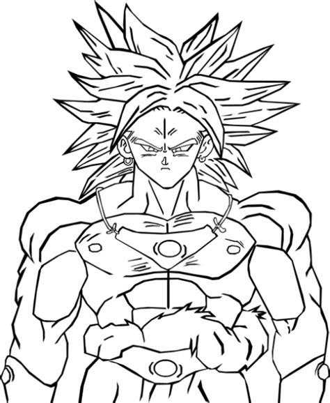 Imagenes De Broly Para Colorear
