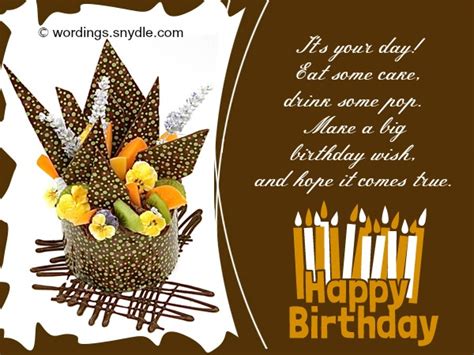 Happy Birthday Wishes And Messages - Wordings and Messages