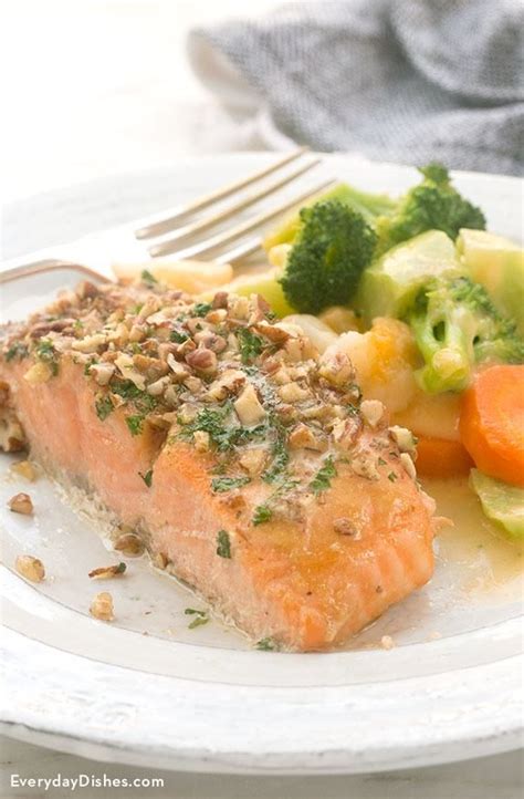 The kids love this recipe. Easy and Healthy Pecan-Crusted Honey Mustard Salmon Recipe ...