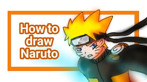How To Draw Naruto Uzumaki Digital Art Youtube
