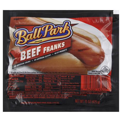 Ball Park Franks Beef 15 Oz 425 G Food And Grocery Deli Hot