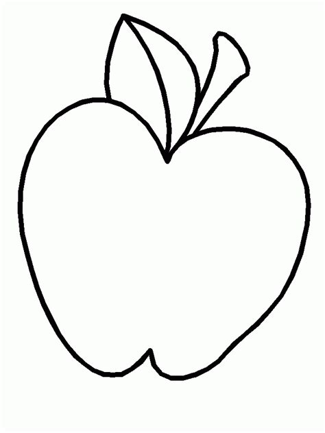 Apple template for kids