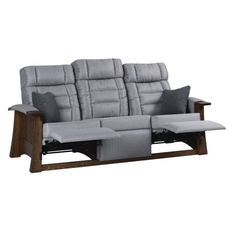 Craftsman Wall Hugger Sofa Recliner Amish Originals Furniture Company