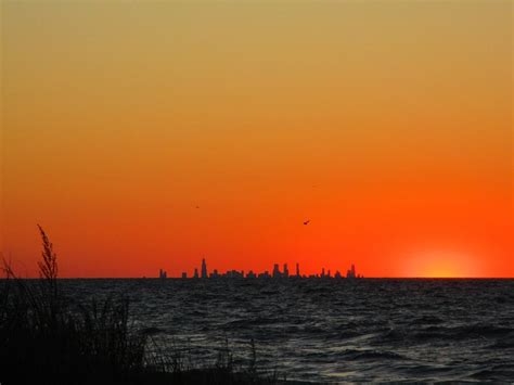 Sunset On The Chicago Skyline Photograph By Elizabeth Gregurich Fine